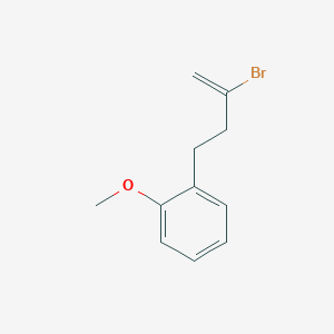 molecular formula C11H13BrO B1345363 2-Bromo-4-(2-methoxyphenyl)-1-butene CAS No. 731773-15-2