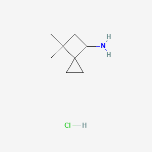 6,6-Dimethylspiro[2.3]hexan-4-amine hydrochloride