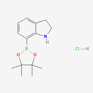 7-(4,4,5,5-Tetramethyl-1,3,2-dioxaborolan-2-yl)indoline hydrochloride