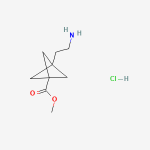 Methyl 3-(2-aminoethyl)bicyclo[1.1.1]pentane-1-carboxylate hydrochloride