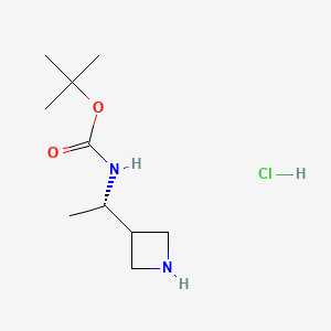 tert-butyl N-[(1S)-1-(azetidin-3-yl)ethyl]carbamate hydrochloride