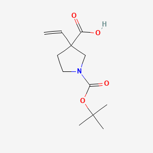 1-[(Tert-butoxy)carbonyl]-3-ethenylpyrrolidine-3-carboxylic acid