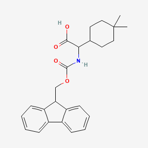 2-(4,4-dimethylcyclohexyl)-2-({[(9H-fluoren-9-yl)methoxy]carbonyl}amino)acetic acid