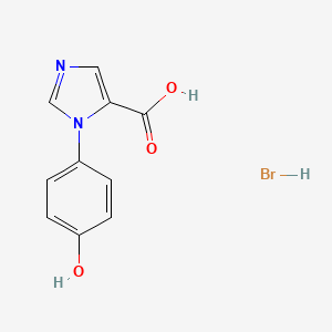 1-(4-hydroxyphenyl)-1H-imidazole-5-carboxylic acid hydrobromide