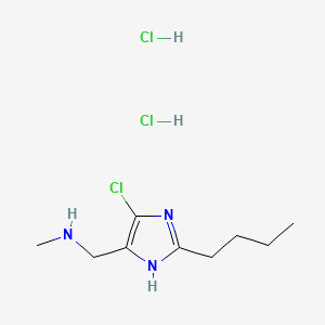 [(2-butyl-5-chloro-1H-imidazol-4-yl)methyl](methyl)amine dihydrochloride