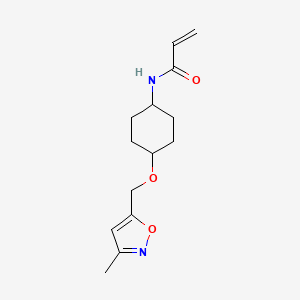 N-{4-[(3-methyl-1,2-oxazol-5-yl)methoxy]cyclohexyl}prop-2-enamide