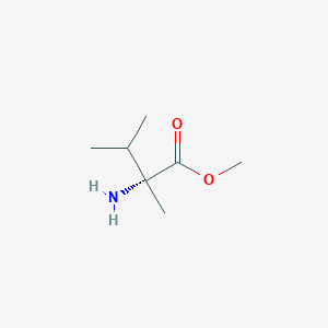 molecular formula C7H15NO2 B13453803 2-Methyl-D-valine methyl ester CAS No. 71785-68-7