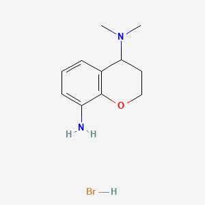 N4,N4-dimethyl-3,4-dihydro-2H-1-benzopyran-4,8-diamine hydrobromide