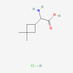 2-Amino-2-(3,3-dimethylcyclobutyl)acetic acid hydrochloride