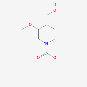 molecular formula C12H23NO4 B13453856 Tert-butyl 4-(hydroxymethyl)-3-methoxypiperidine-1-carboxylate 