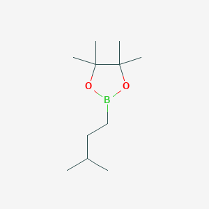 molecular formula C11H23BO2 B13453857 4,4,5,5-Tetramethyl-2-(3-methylbutyl)-1,3,2-dioxaborolane 