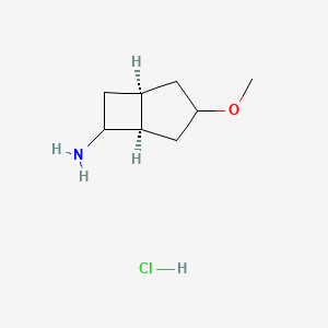 molecular formula C8H16ClNO B13453880 rac-(1R,5S)-3-methoxybicyclo[3.2.0]heptan-6-amine hydrochloride 