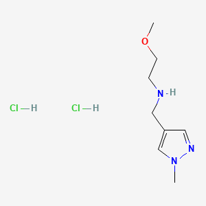 (2-methoxyethyl)[(1-methyl-1H-pyrazol-4-yl)methyl]amine dihydrochloride