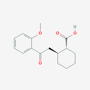 B1345391 trans-2-[2-(2-Methoxyphenyl)-2-oxoethyl]cyclohexane-1-carboxylic acid CAS No. 735274-73-4