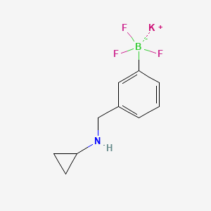 molecular formula C10H12BF3KN B13453915 Potassium (3-((cyclopropylamino)methyl)phenyl)trifluoroborate 