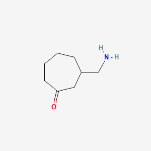 3-(Aminomethyl)cycloheptan-1-one