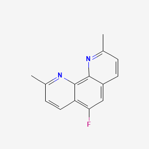 molecular formula C14H11FN2 B13453933 5-Fluoro-2,9-dimethyl-1,10-phenanthroline 