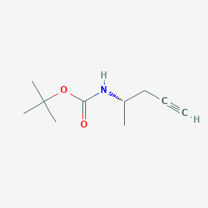 tert-butyl N-[(1S)-1-methylbut-3-ynyl]carbamate