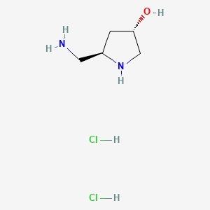 (3S,5R)-5-(aminomethyl)pyrrolidin-3-ol dihydrochloride