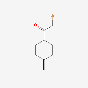 molecular formula C9H13BrO B13453954 2-Bromo-1-(4-methylidenecyclohexyl)ethan-1-one CAS No. 2913279-99-7