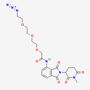 2-[2-[2-(2-azidoethoxy)ethoxy]ethoxy]-N-[2-(1-methyl-2,6-dioxopiperidin-3-yl)-1,3-dioxoisoindol-4-yl]acetamide