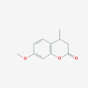 7-methoxy-4-methyl-3,4-dihydro-2H-1-benzopyran-2-one