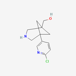 [5-(6-Chloropyridin-3-yl)-3-azabicyclo[3.1.1]heptan-1-yl]methanol