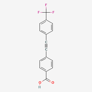 4-{2-[4-(Trifluoromethyl)phenyl]ethynyl}benzoic acid