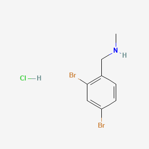 molecular formula C8H10Br2ClN B13454043 [(2,4-Dibromophenyl)methyl](methyl)amine hydrochloride 