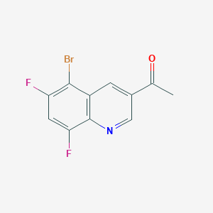 1-(5-Bromo-6,8-difluoroquinolin-3-yl)ethan-1-one