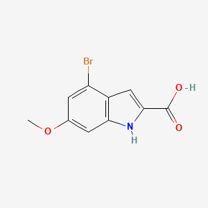 molecular formula C10H8BrNO3 B13454063 4-bromo-6-methoxy-1H-indole-2-carboxylic acid 