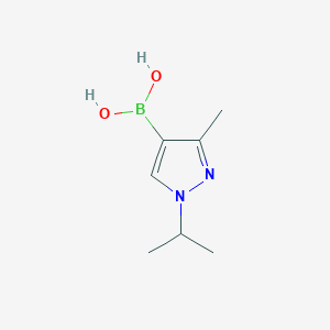 molecular formula C7H13BN2O2 B13454077 (1-Isopropyl-3-methyl-1H-pyrazol-4-YL)boronic acid 