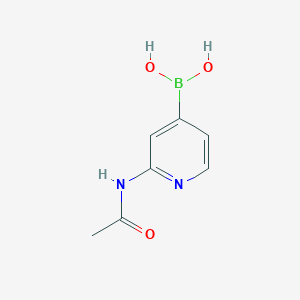 molecular formula C7H9BN2O3 B13454087 (2-Acetamidopyridin-4-yl)boronic acid 