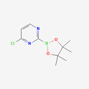 molecular formula C10H14BClN2O2 B13454109 4-Chloro-2-(4,4,5,5-tetramethyl-1,3,2-dioxaborolan-2-YL)pyrimidine CAS No. 2096339-02-3