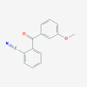 molecular formula C15H11NO2 B1345411 2-Cyano-3'-methoxybenzophenone CAS No. 750633-58-0