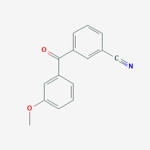molecular formula C15H11NO2 B1345412 3-Cyano-3'-methoxybenzophenone CAS No. 750633-59-1