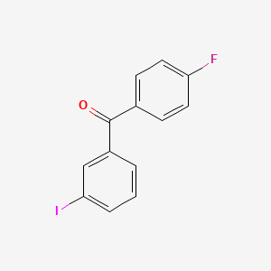 molecular formula C13H8FIO B1345415 4-氟-3'-碘苯甲酮 CAS No. 395-11-9