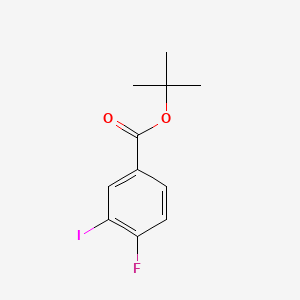 molecular formula C11H12FIO2 B13454168 Tert-butyl4-fluoro-3-iodobenzoate 