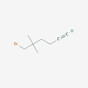 6-Bromo-5,5-dimethylhex-1-yne