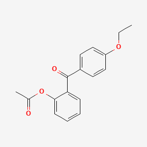B1345422 2-Acetoxy-4'-ethoxybenzophenone CAS No. 890098-52-9
