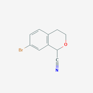 7-Bromo-3,4-dihydro-1H-2-benzopyran-1-carbonitrile