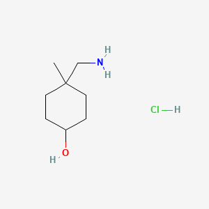 4-(Aminomethyl)-4-methylcyclohexan-1-ol hydrochloride