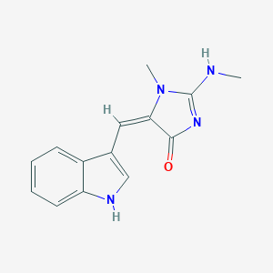 molecular formula C14H14N4O B134543 Isoplysin A CAS No. 158761-04-7