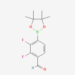 2,3-Difluoro-4-(4,4,5,5-tetramethyl-1,3,2-dioxaborolan-2-yl)benzaldehyde