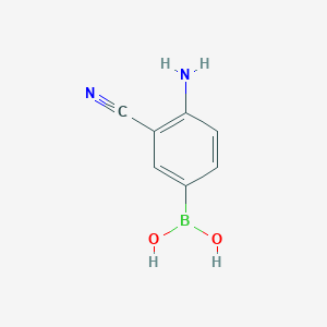 (4-Amino-3-cyanophenyl)boronic acid