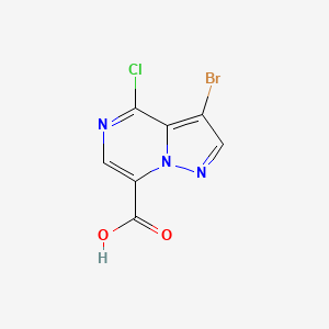 3-Bromo-4-chloropyrazolo[1,5-a]pyrazine-7-carboxylic acid