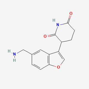 3-(5-(Aminomethyl)benzofuran-3-yl)piperidine-2,6-dione