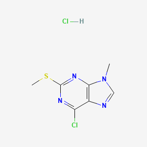 6-chloro-9-methyl-2-(methylsulfanyl)-9H-purine hydrochloride