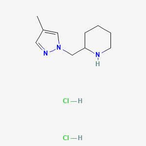 2-[(4-methyl-1H-pyrazol-1-yl)methyl]piperidine dihydrochloride