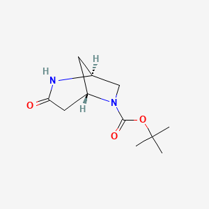 tert-butyl (1S,5S)-3-oxo-2,6-diazabicyclo[3.2.1]octane-6-carboxylate